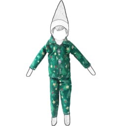37cm Christmas Doll Pajama Sleeping Robe Christmas Clothing Baby Doll Clothing Toy Christmas Gift Bathrobe Doll Dress up Clothin