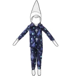 37cm Christmas Doll Pajama Sleeping Robe Christmas Clothing Baby Doll Clothing Toy Christmas Gift Bathrobe Doll Dress up Clothin