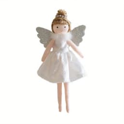 New Christmas Plush Angel Doll Pendant Ornaments Xmas Tree Hanging Decorations For Home Festive Party Decor 2024 New Year Gifts
