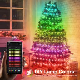 Smart RGBIC LED Strip Light, Bluetooth, USB, 20m, Waterproof, String Light, Room, Outdoor, Garden, Fairy Lights, Christmas Decor