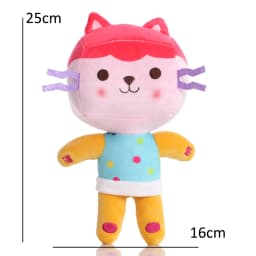 25cm 8Pcs Kawaii Gabby doll house plush toy cartoon stuffed animal mermaid cat mermaid plush doll children's Christmas gift