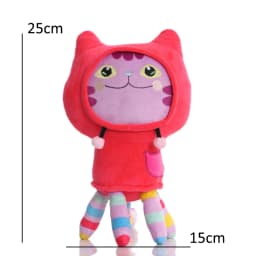 25cm 8Pcs Kawaii Gabby doll house plush toy cartoon stuffed animal mermaid cat mermaid plush doll children's Christmas gift