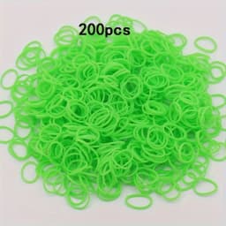 200pcs Rubber Loom Bands DIY Bracelets Wristband Silicone Rubber Hairbands Craft Kit Toys Birthday Christmas Gift Party Supplies