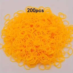 200pcs Rubber Loom Bands DIY Bracelets Wristband Silicone Rubber Hairbands Craft Kit Toys Birthday Christmas Gift Party Supplies