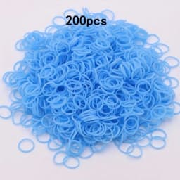 200pcs Rubber Loom Bands DIY Bracelets Wristband Silicone Rubber Hairbands Craft Kit Toys Birthday Christmas Gift Party Supplies