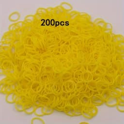 200pcs Rubber Loom Bands DIY Bracelets Wristband Silicone Rubber Hairbands Craft Kit Toys Birthday Christmas Gift Party Supplies