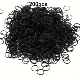 200pcs Rubber Loom Bands DIY Bracelets Wristband Silicone Rubber Hairbands Craft Kit Toys Birthday Christmas Gift Party Supplies