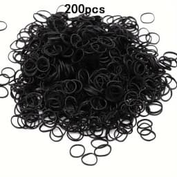 200pcs Rubber Loom Bands DIY Bracelets Wristband Silicone Rubber Hairbands Craft Kit Toys Birthday Christmas Gift Party Supplies