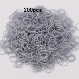 200pcs Rubber Loom Bands DIY Bracelets Wristband Silicone Rubber Hairbands Craft Kit Toys Birthday Christmas Gift Party Supplies