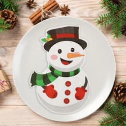 20-100Pcs Christmas Disposable Paper Napkins Cute Snowman Tissues 2025 Christmas Party Home Table Decoration Supplies New Year