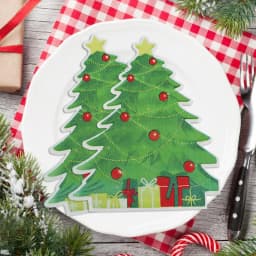 20-100Pcs Christmas Disposable Paper Napkins Cute Snowman Tissues 2025 Christmas Party Home Table Decoration Supplies New Year