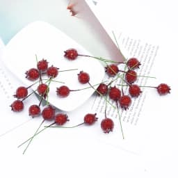 50/100Pcs Christmas Party Decoration Pomegranate Fruit Home Wedding Bridal Accessory Decorative Flowers Wreath Artificial Plants