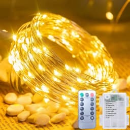 50-300LED Fairy Light Battery Operated, with Remote ,8mode Waterproof Christmas Decorative Light String Birthday, Party, Holiday