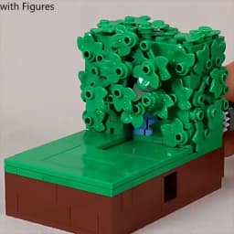 2025 227pcs MOC Building Block Homer Backing Into the Bushes Technology Bricks Birthday Christmas DIY Gifts Adults Toys
