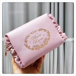 Flower Knows Limited Pink Cosmetic Bag Large Capacity Portable Toiletry Storage Bag Christmas Plush Bag Handbag