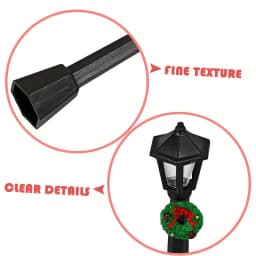 3pcs/5pcs mini Christmas street light ornaments, small plastic lantern decorations, no power supply required, suitable for dollh