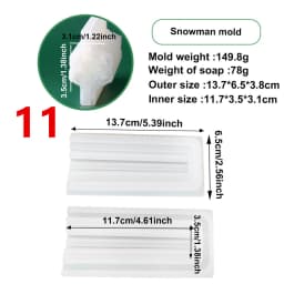 Christmas Tree Elk Beard Tube Column Silicone Candle Soap Mold DIY Embed Soap Making Supplies Silicone Mold Soap