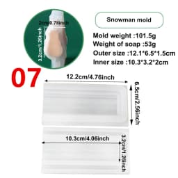 Christmas Tree Elk Beard Tube Column Silicone Candle Soap Mold DIY Embed Soap Making Supplies Silicone Mold Soap