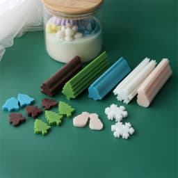 Christmas Tree Elk Beard Tube Column Silicone Candle Soap Mold DIY Embed Soap Making Supplies Silicone Mold Soap