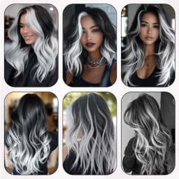 8Packs Colored Synthetic Hair Extensions 22 Inch Straight Clip-In on Party Christmas Black Friday K-pop New Year Gift Hair