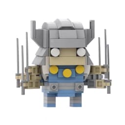 Bricklink MOC X Anime Movie Action Figures Bricks Sets Building Blocks Kids Education Toys For Children Christmas Gift