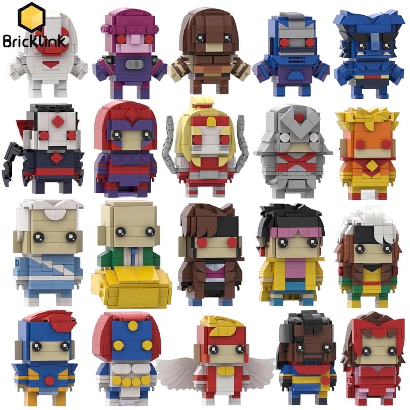 Bricklink MOC X Anime Movie Action Figures Bricks Sets Building Blocks Kids Education Toys For Children Christmas Gift
