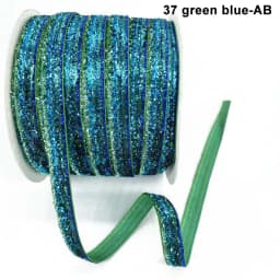 50Yard 10mm Multicolor Shimmer Velvet Ribbon Sparkle Glitter Ribbon For DIY Craft Christmas Gift Wrapping Wedding Decor