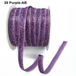 50Yard 10mm Multicolor Shimmer Velvet Ribbon Sparkle Glitter Ribbon For DIY Craft Christmas Gift Wrapping Wedding Decor