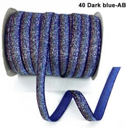 50Yard 10mm Multicolor Shimmer Velvet Ribbon Sparkle Glitter Ribbon For DIY Craft Christmas Gift Wrapping Wedding Decor