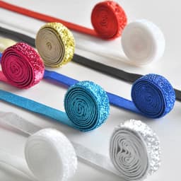 50Yard 10mm Multicolor Shimmer Velvet Ribbon Sparkle Glitter Ribbon For DIY Craft Christmas Gift Wrapping Wedding Decor