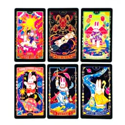 New Tarot Deck 78pcs Cute Rabbit-themed Tarot Cards,Meditation & Divination & Collection Cards,Halloween and Christmas Gifts