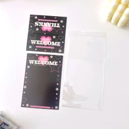 10set Kawaii Kpop Photocard Holder Photo Card Collection Bag DIY Accessories Christmas Packing Bag School Stationery