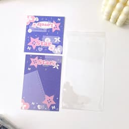 10set Kawaii Kpop Photocard Holder Photo Card Collection Bag DIY Accessories Christmas Packing Bag School Stationery