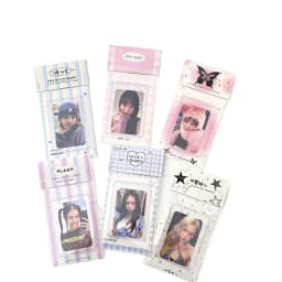 10set Kawaii Kpop Photocard Holder Photo Card Collection Bag DIY Accessories Christmas Packing Bag School Stationery