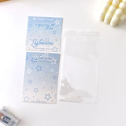 10set Kawaii Kpop Photocard Holder Photo Card Collection Bag DIY Accessories Christmas Packing Bag School Stationery