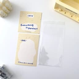 10set Kawaii Kpop Photocard Holder Photo Card Collection Bag DIY Accessories Christmas Packing Bag School Stationery