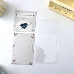 10set Kawaii Kpop Photocard Holder Photo Card Collection Bag DIY Accessories Christmas Packing Bag School Stationery