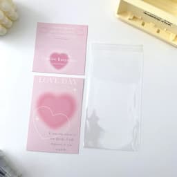 10set Kawaii Kpop Photocard Holder Photo Card Collection Bag DIY Accessories Christmas Packing Bag School Stationery