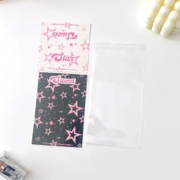 10set Kawaii Kpop Photocard Holder Photo Card Collection Bag DIY Accessories Christmas Packing Bag School Stationery