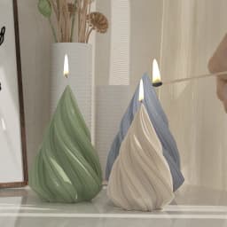 3D Geometric Christmas Tree Moulds Silicone Spiral Taper Resin Reusable Soap Candle DIY Decor Craft MouldsChristmas Decorations