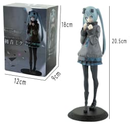 New 8inch Hatsune Miku In A World With Closed Windows Collectible Anime Action Kwaii Miku Figures Model Toys Christmas Gifts