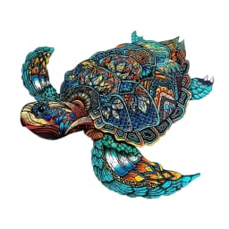 Turtle Wooden Jigsaw Puzzles for Adults Kids,Animal Shaped Pieces Jigsaw Puzzles Toys with Package, Christmas Gift Home Decor