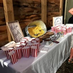 20/50pcs Popcorn Box Buckets Fries Cup Movie Night Kids Birthday Party Favors Snack Container Bag Wedding Christmas Supplies