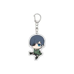 55MM Anime Keychain Ciel Phantomhive/Sebastian Michaelis/Baldroy Key Chain Acrylic Model Plate Christmas Gifts