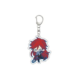 55MM Anime Keychain Ciel Phantomhive/Sebastian Michaelis/Baldroy Key Chain Acrylic Model Plate Christmas Gifts