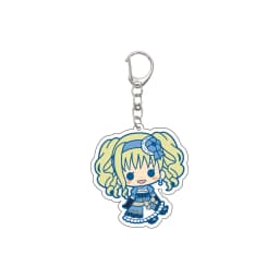 55MM Anime Keychain Ciel Phantomhive/Sebastian Michaelis/Baldroy Key Chain Acrylic Model Plate Christmas Gifts