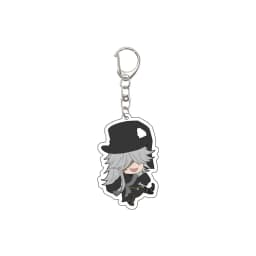 55MM Anime Keychain Ciel Phantomhive/Sebastian Michaelis/Baldroy Key Chain Acrylic Model Plate Christmas Gifts