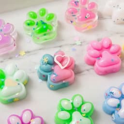 10pcs Mini Cute Cat Claw Plush Pinch Fun Colorful Halloween Christmas Party Pack Fillers for Pressure Reduction Cartoon Style