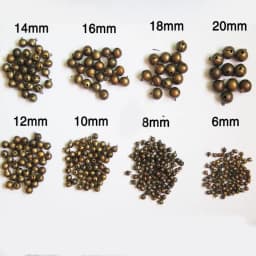 6/8/10/12/14/16/18/20/25mm Bronze Metal Jingle Bells Loose Beads Festival Party Christmas Decoration DIY Crafts Accessories
