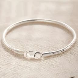 925 Sterling Silver 8-Inch 3mm Snake Chain Bracelet for Women – Christmas Party Gift Jewelry Fashion